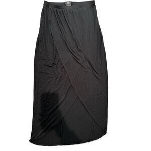 Mossimo Black Small Maxi Skirt Tulip Style Stretch